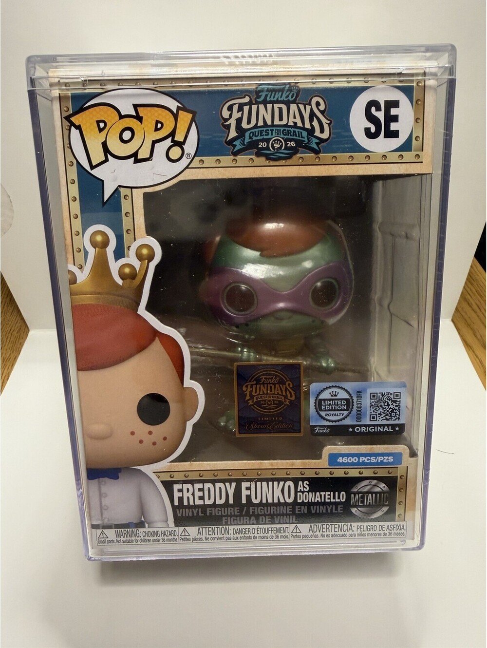 Funko Fundays 2026 Show Exclusive TMNT Metallic Freddy as Donatello /4600